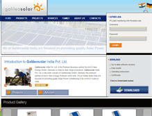 Tablet Screenshot of galileisolar.com